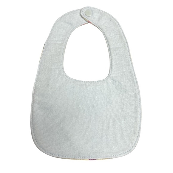 Hand Crafted Baby Bib with snap closure cotton snuggle flannel reversible - Picture 9 of 9